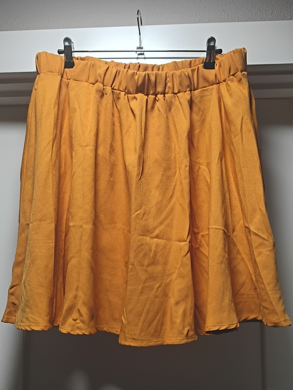 SHEIN Mustard Yellow Circle Skirt